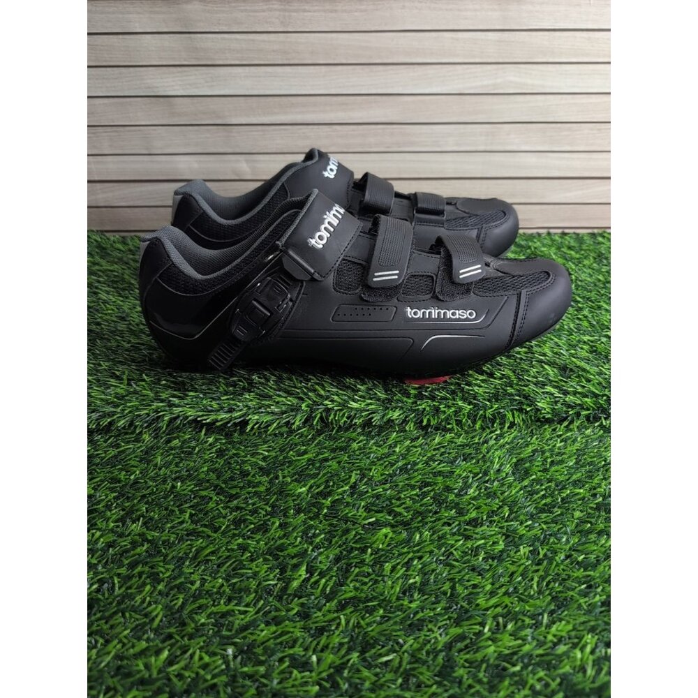 Tommaso Strada 200 Black Cycling Shoes Size 14.5 Brand New